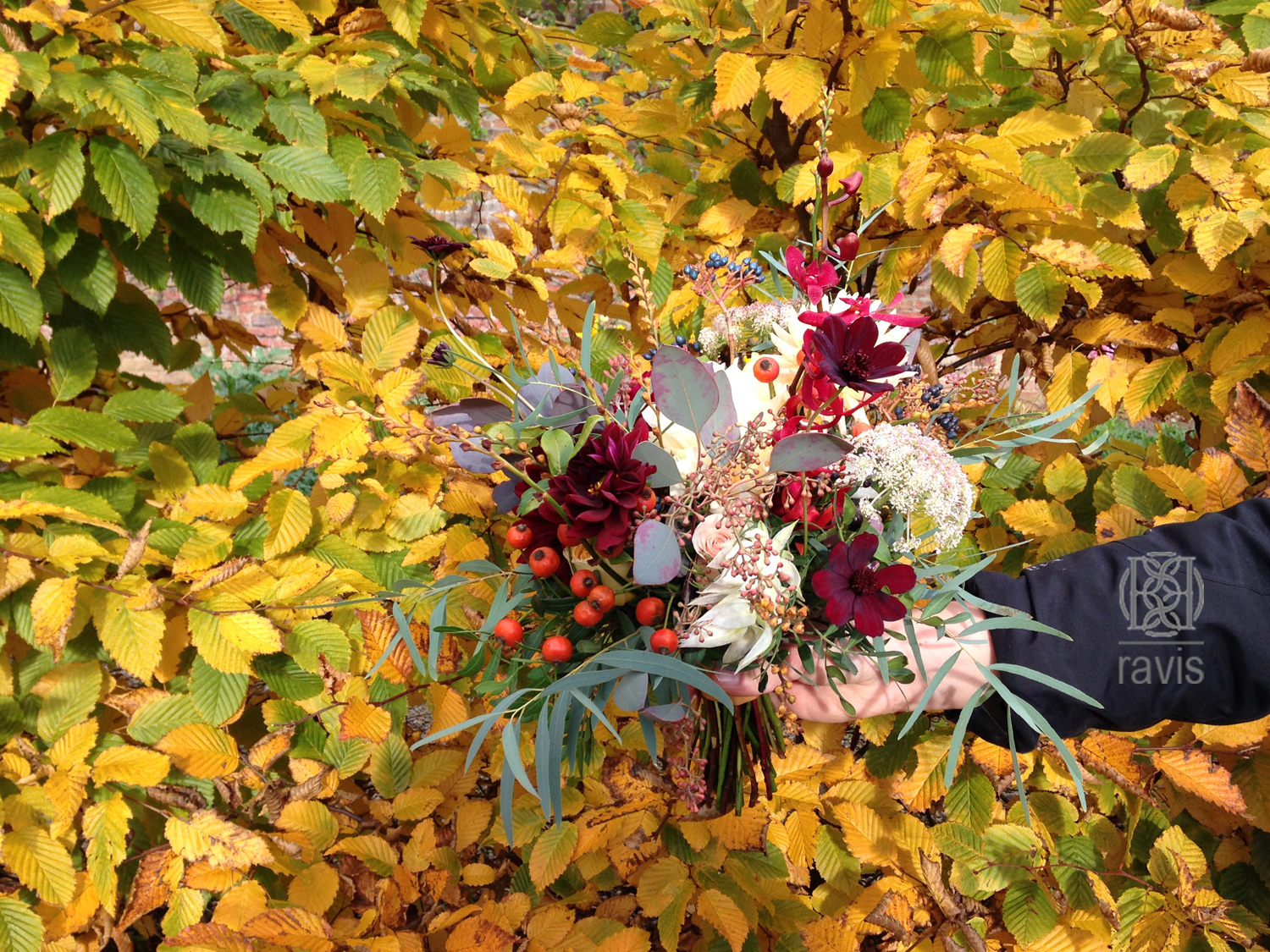دسته گل عروس پاییزی| عروس| آرایش عروس| دسته گل|دسته گل عروس